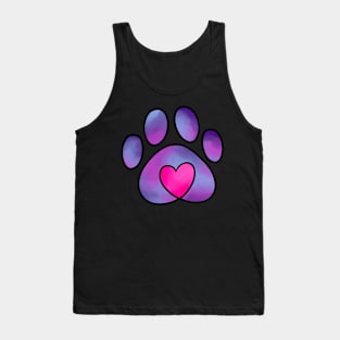 Pet Love Tiedye Purple Tank Top